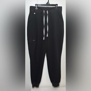 FIGS scrubs High Waisted Zamora Joggers Black medical nurse dental size Medium‎